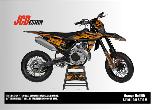 SEMI CUSTOM GRAPHIC KIT "ORANGE HELL"
